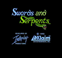Swords and Serpents (France) Title Screen